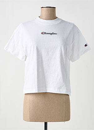T-shirt coupe droite manches courtes blanc CHAMPION femme