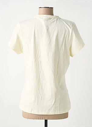 T-shirt sérigraphie floquée manches courtes jaune ELLESSE femme