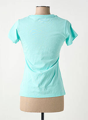 T-shirt sérigraphie floquée manches courtes bleu NEW BALANCE femme