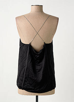 Top coupe fluide fines bretelles noir GRACE & MILA femme
