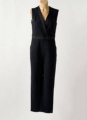 Combi-pantalon col cache-coeur sans manche noir LA PETITE ETOILE femme