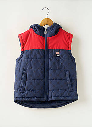 Doudoune finition intérieure doublée a capuche bleu FILA garçon