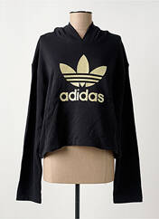 Sweat-shirt à capuche noir ADIDAS pour femme seconde vue
