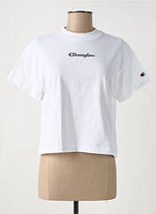 T-shirt blanc CHAMPION pour femme seconde vue