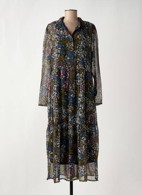 Robe longue noir ICHI pour femme