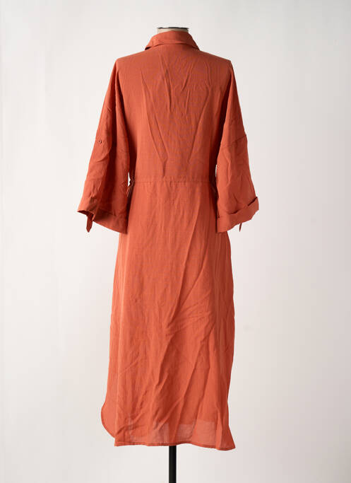 Robe longue orange MINIMUM pour femme