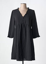Robe courte manches 3/4 manches 3/4 noir LILI & LALA femme