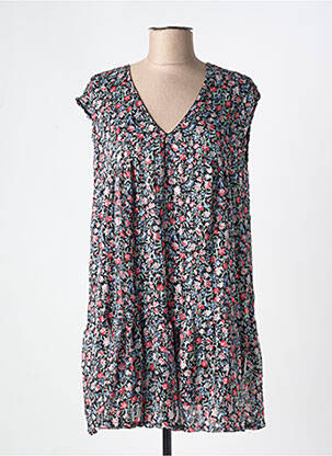 Tunique manches courtes tissage crêpe noir C'FLO femme
