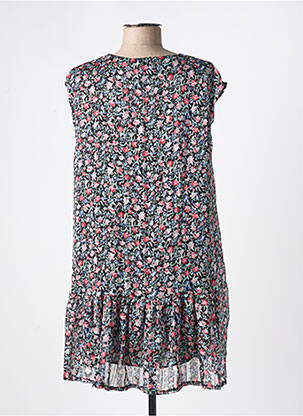 Tunique manches courtes tissage crêpe noir C'FLO femme