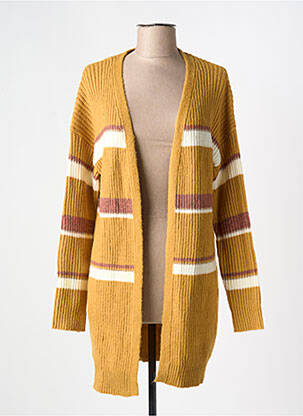 Gilet manches longues stretch jaune V.CODE femme