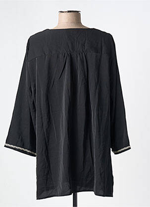 Tunique manches longues col v noir NOOGAT BY AKOZ femme