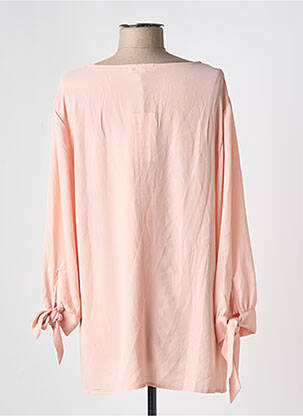 Tunique manches longues tissage crêpe rose NOOGAT BY AKOZ femme