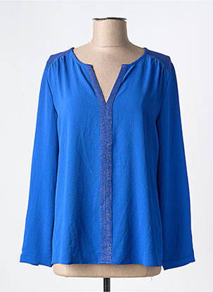 Blouse manches longues manches longues bleu IT HIPPIE femme