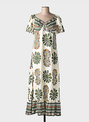 Robe longue vert C'FLO pour femme