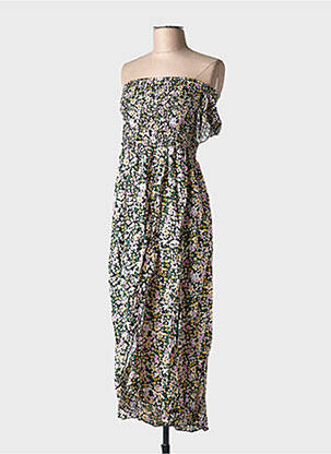 Robe mi-longue noir C'FLO pour femme