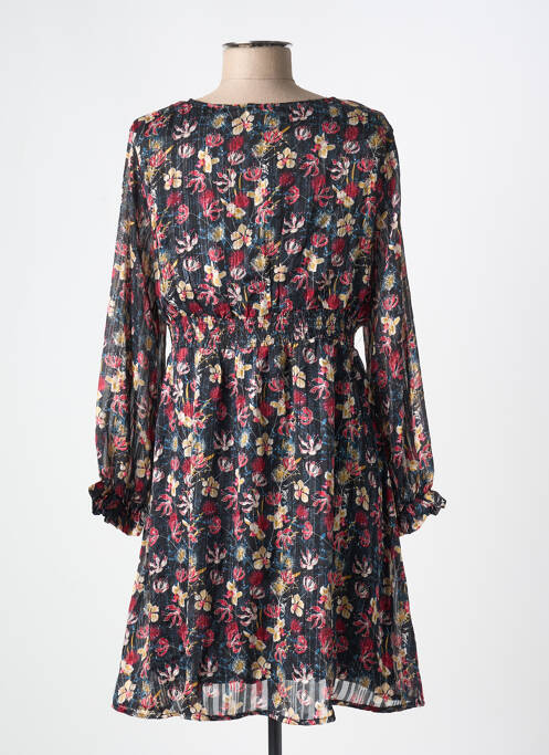 Robe courte manches longues manches longues noir LILI & LALA femme