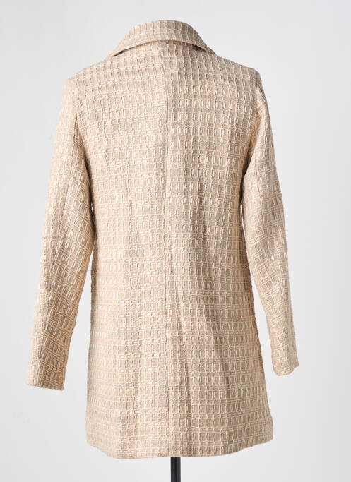 Manteau court beige HF WOMAN COLLECTION pour femme