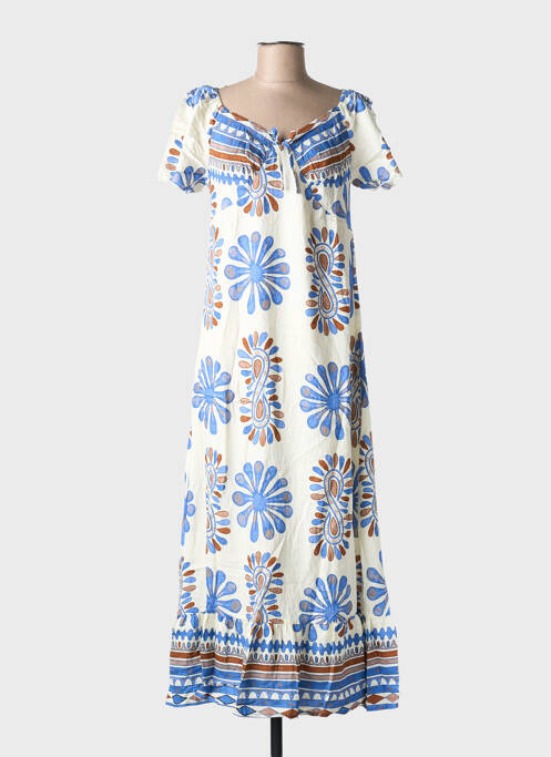 Robe longue bleu C'FLO pour femme