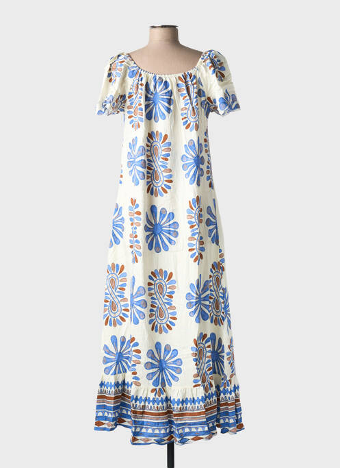 Robe longue bleu C'FLO pour femme