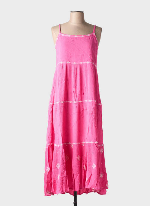 Robe longue rose LILI & LALA pour femme