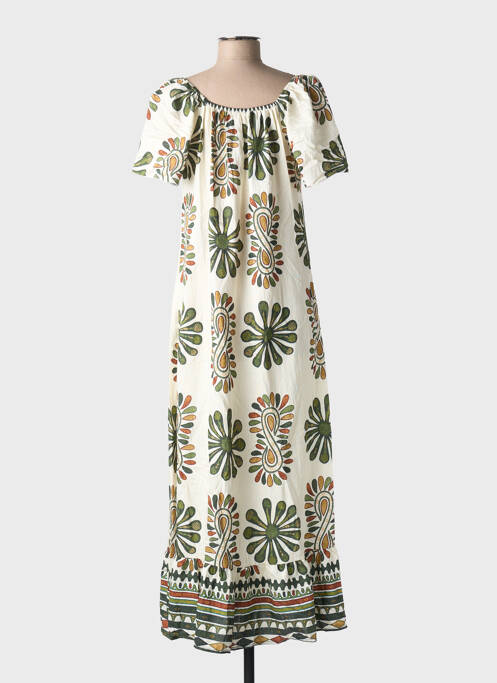 Robe longue vert C'FLO pour femme