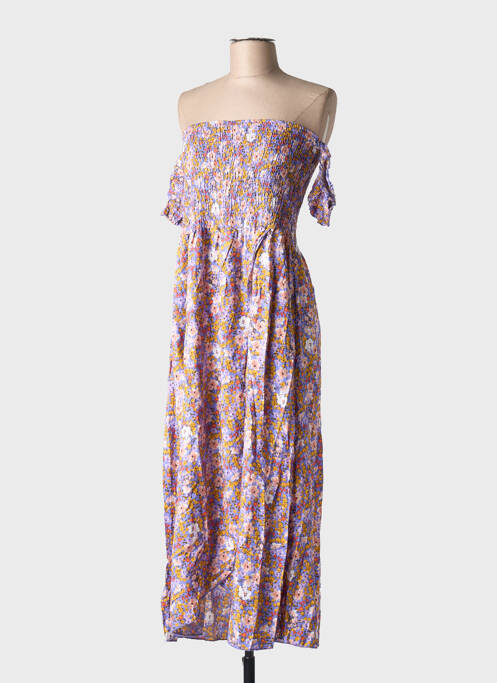 Robe mi-longue violet C'FLO pour femme
