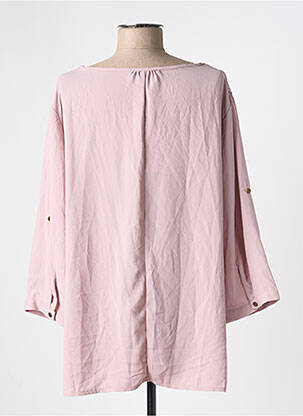 Blouse col rond manches 3/4 rose NOOGAT femme