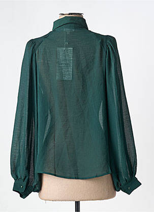 Chemisier coupe fluide manches longues vert GRACE & MILA femme