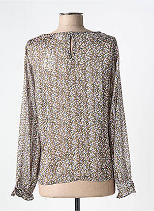 Blouse imprimé fantaisie manches longues vert EMMA & ELLA femme
