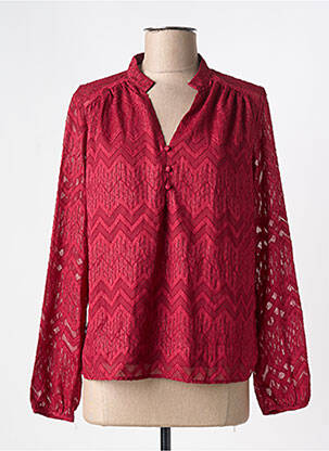 Blouse manches longues manches longues rouge LILI & LALA femme
