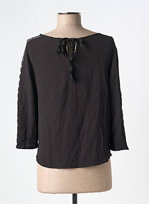 Top col rond manches longues noir IT HIPPIE femme