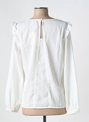 Blouse manches longues manches longues blanc CERISE BLUE femme