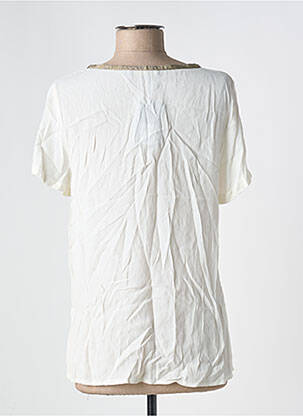 Top manches courtes manches courtes blanc AKOZ DE TOI femme