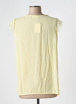 Top coupe fluide manches courtes jaune KILKY femme