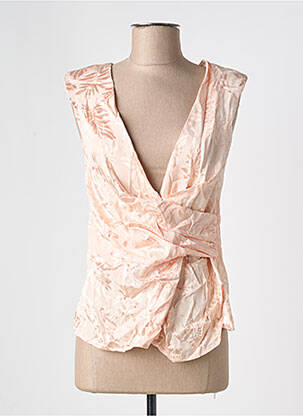 Top imprimé fantaisie sans manche rose MARAISLISE femme