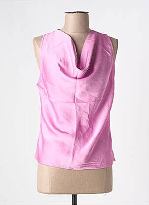 Top coupe cintrée sans manche rose MARAISLISE femme