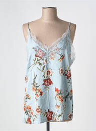 Top imprimé fantaisie fines bretelles bleu JS MILLENIUM femme