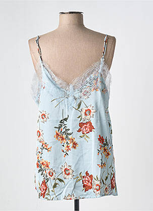 Top imprimé fantaisie fines bretelles bleu JS MILLENIUM femme