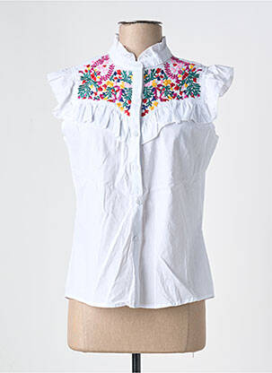 Chemisier blanc SO SWEET pour femme