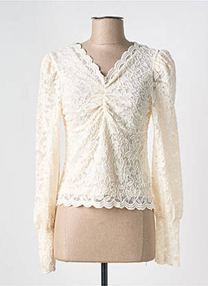 Top beige ELLI WHITE pour femme