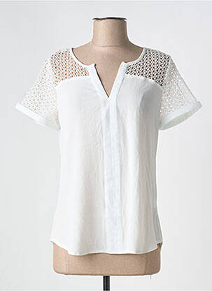 Top blanc AKOZ pour femme