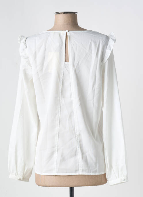 Blouse manches longues manches longues blanc CERISE BLUE femme