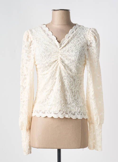 Top beige ELLI WHITE pour femme