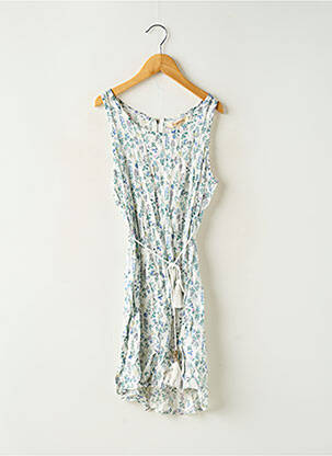 Robe mi-longue sans manche sans manche blanc PM LOVING fille