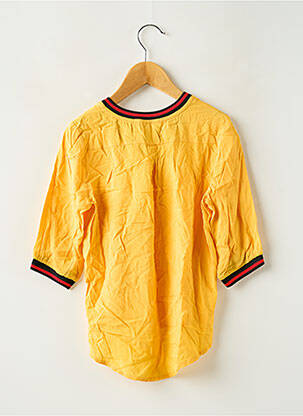 Blouse imprimé fantaisie manches 3/4 jaune PM LOVING fille
