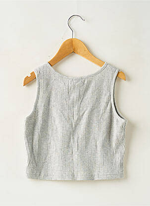 Top sans manche sans manche gris LOEVIA fille