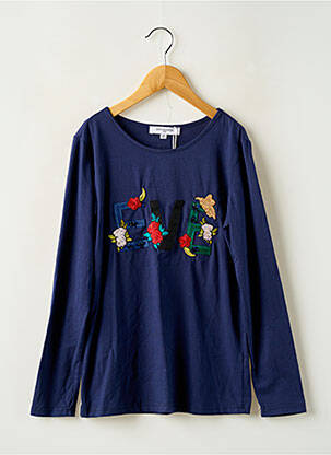 Top bleu MINI MIGNON pour fille