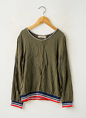 Top vert PM LOVING pour fille