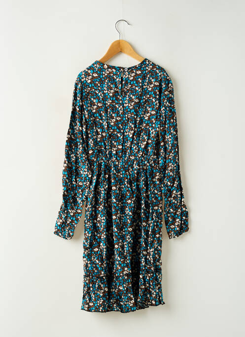 Robe mi-longue col rond manches longues noir MINI MIGNON fille
