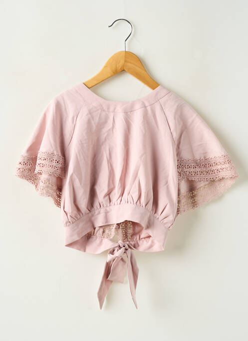 Blouse rose LOEVIA pour fille